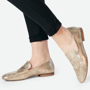 JUSTFAB | Metallic Bernadette Loafers | 7
